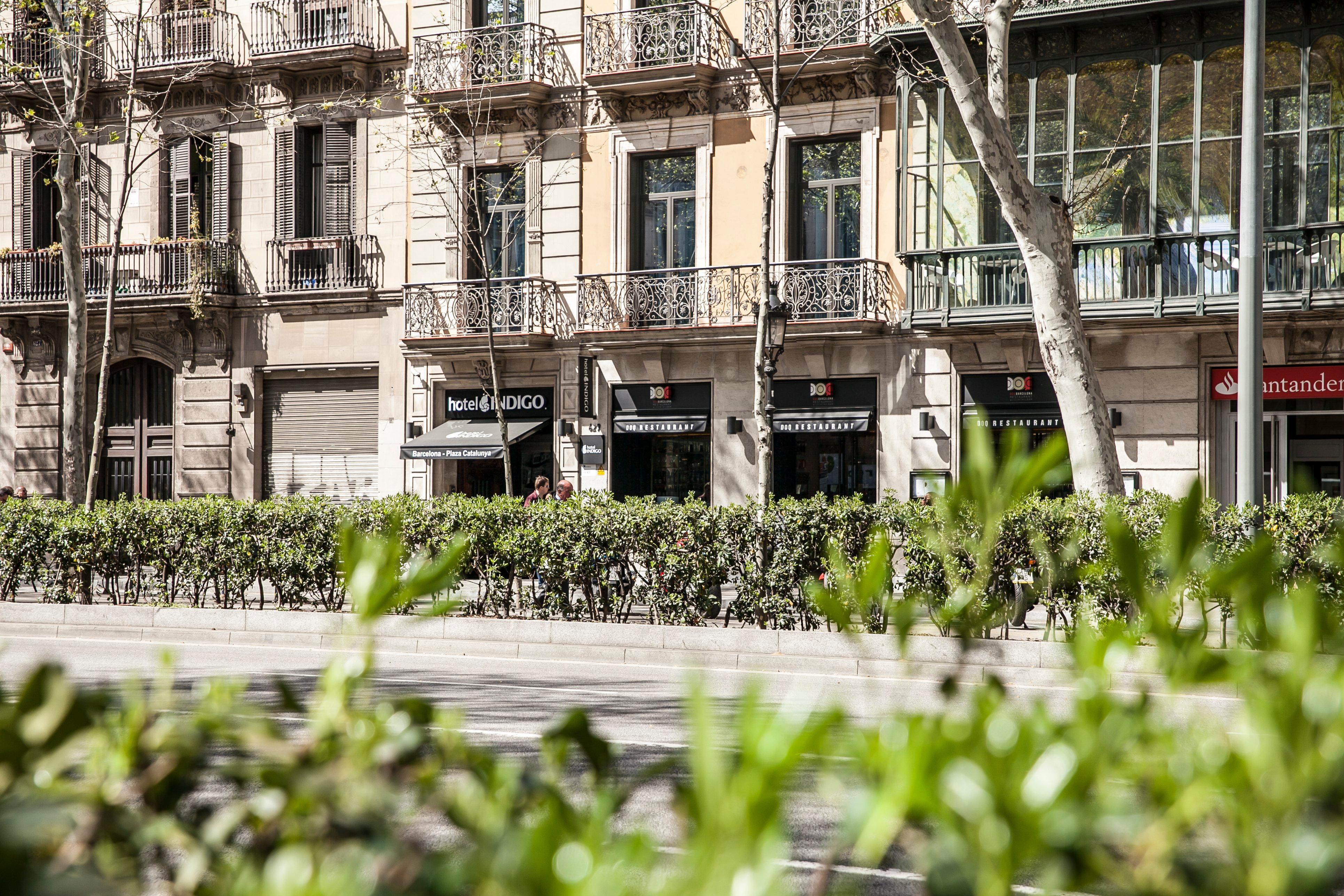 巴塞罗那加泰罗尼亚广场靛蓝酒店 外观 照片
